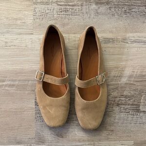 Vagabond Tan Mary Jane Flats